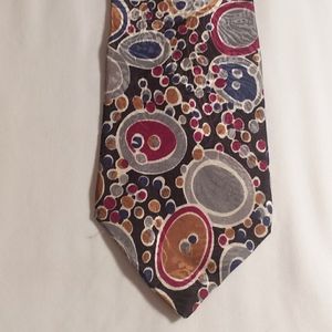 N252, Secours, tie, Bubbles, blue, red, gold, blac